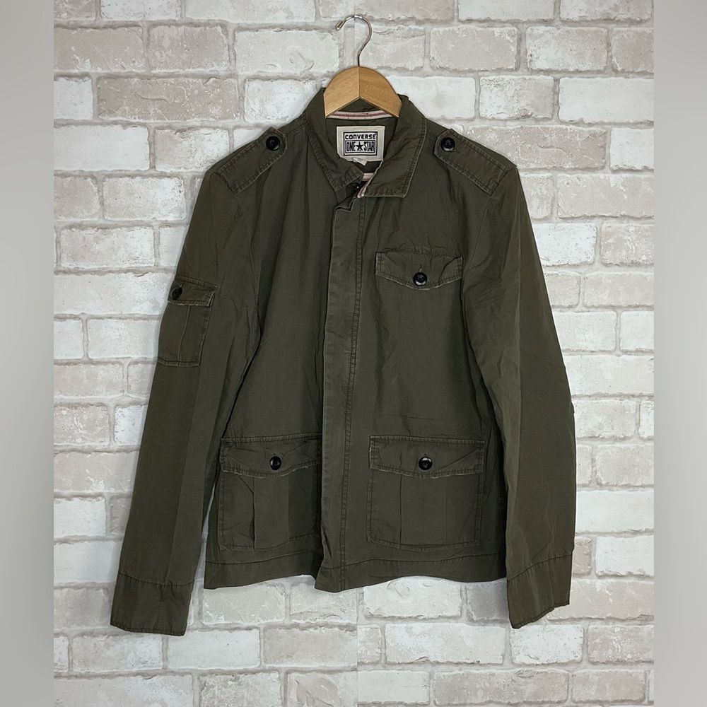Converse Green Military Field Jacket Size S